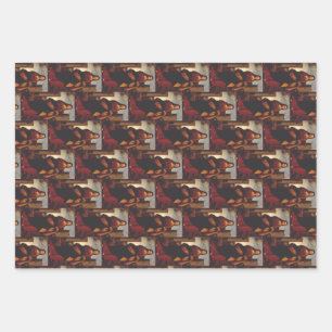 Heilige Barbara Heilige Icoon Grafische Kunst Inpakpapier Vel