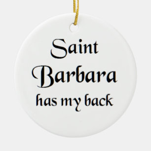 heilige Barbara Keramisch Ornament