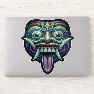 Heilige Barong-masker - Goede Fortune Bali-amulet Sticker