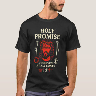 Heilige Belofte Vergeven Jezus Kruis Christelijk G T-shirt