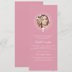Heilige Bevestiging Aangepaste foto's en eenvoud Kaart