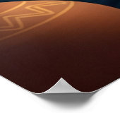 Heilige Blauw Traditionele Damodara Bala Krishna Poster (Hoek)