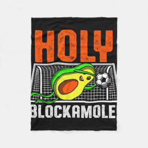 Heilige Blockamole Voetbalspeler Avocado Doelman D Fleece Deken