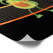 Heilige Blockamole Volleyball Cute Fun Poster (Hoek)