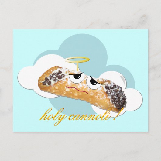 Heilige cannoli! humoristisch briefkaart (Voorkant)