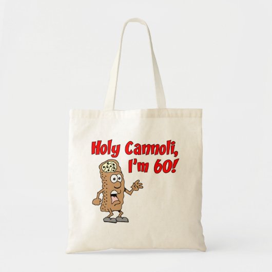 Heilige Cannoli Ik ben 60 Canvas tas (Voorkant)