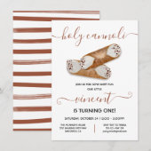 Heilige Cannoli Modern Birthday Party Kaart (Voorkant / Achterkant)