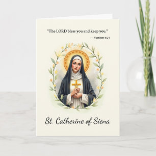 Heilige Catharina van Siena Gods Vredesgeschrift Kaart
