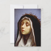 Heilige Catharina van Siena Premium Heilige kaart