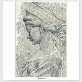 Heilige Cecilia Maagd en martelaar Sticker (Vel)