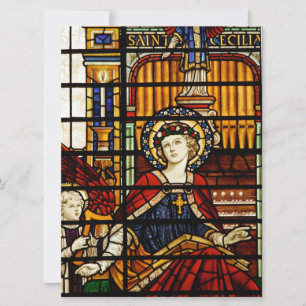 Heilige Cecilia Patroonheilige van Muziek Glas in