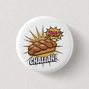 Heilige Challah Grappige Joodse Chanoeka Jood Ronde Button 3,2 Cm