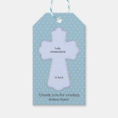 Heilige Communie Dank U * Kies achtergrond kleur Cadeaulabel (Voorkant)