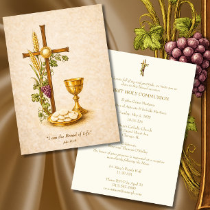Heilige Communie Eucharistie Kelk Uitnodiging