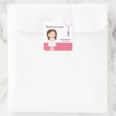 Heilige Communie Vierkante Sticker (Tas)