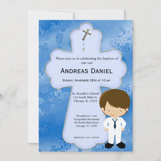 Heilige Communiejongen Kaart (Voorkant)