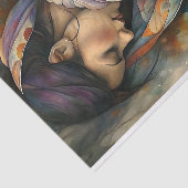 Heilige contemplatie decoupage tissuepapier (Detail)