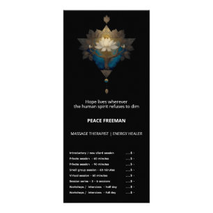 HEILIGE CONVERGENTIE ALCHEMISTISCHE LOTUSSYMBOLI RECLAMEKAART