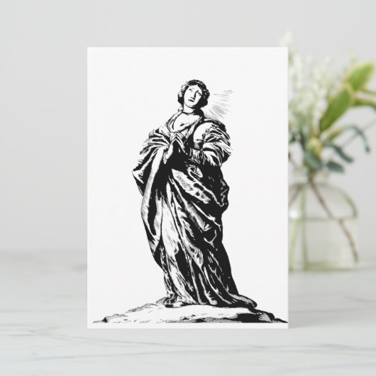 Heilige Cunera van Rhenen maagd en martelaar Kaart (Staand voorkant)