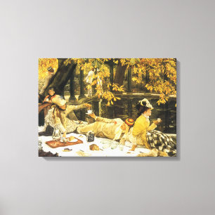 Heilige dag, de picknick door James Tissot, Victor Canvas Afdruk