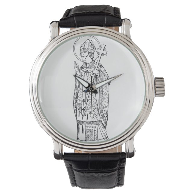 Heilige Deiniol Abt en bisschop Horloge (Voorkant)