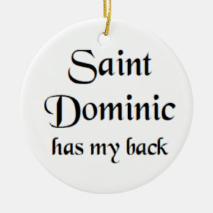 heilige dominicus keramisch ornament