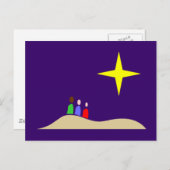 Heilige Drei Könige de drie Mannen van Wise Briefkaart (Voorkant / Achterkant)