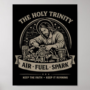Heilige Drie-eenheid Lucht Brandstof Vonk Houd De Poster