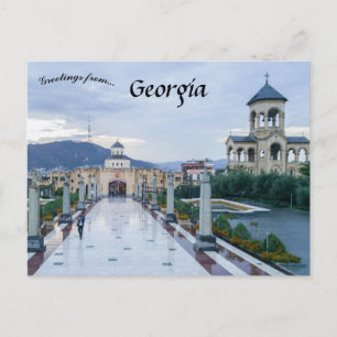 Heilige Drietriekathedraal in Tbilisi Georgia Briefkaart
