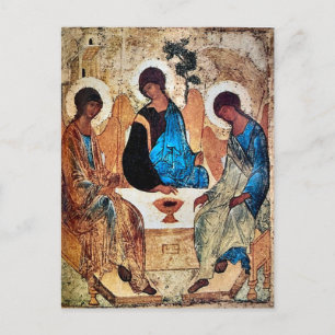 Heilige Drievuldigheidspictogram van Andrei Rublev Briefkaart
