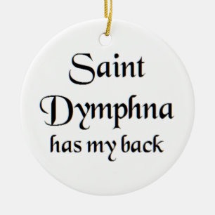 heilige Dymphna Keramisch Ornament