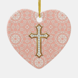 Heilige Eerste Communistische Gouden Kruis Lace Gi Keramisch Ornament
