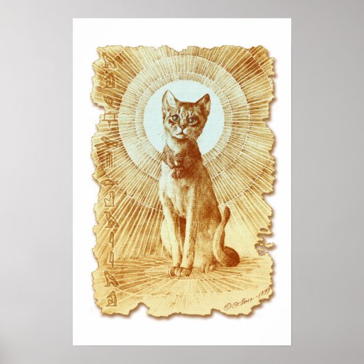 Heilige Egyptische koninklijke kat Poster (Voorkant)
