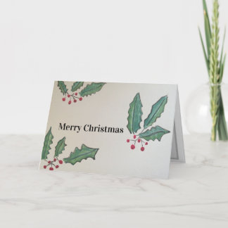 Heilige en ijzige kerstkaart feestdagen kaart