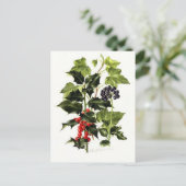 heilige en ive kerstmis feestdagenkaart (Staand voorkant)