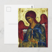Heilige engel Gabriël orthodoxe icoon Briefkaart (Voorkant / Achterkant)