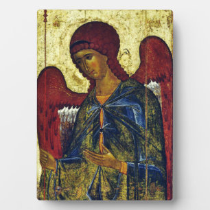 Heilige Engel Gabriël Orthodoxe Icoon Fotoplaat