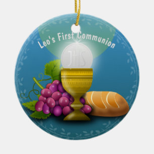 Heilige Eucharistie Geschenken Naam Doopkind Commu Keramisch Ornament