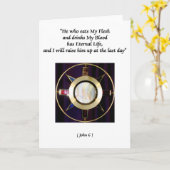 Heilige Eucharistische Heilige Communie Kaart (Gele Bloem)