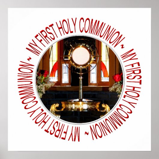 Heilige Eucharistische Heilige Communie Poster (Voorkant)