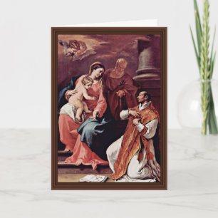 Heilige Familie en Ignatius van Loyola door Ricci Kaart