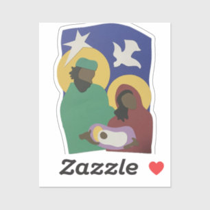 Heilige Familie Geboorte Kerst stickers
