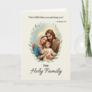 Heilige Familie Gods Vrede en Zegen Schriftuur Kaart