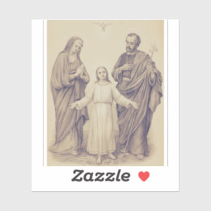 Heilige Familie Jezus, de Maagd Maria en Sint-Joze Sticker
