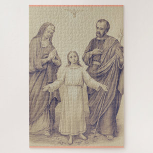 Heilige Familie Jezus, Maagd Maria en Sint Jozef Legpuzzel