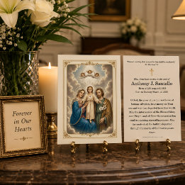 Heilige Familie Katholieke Herdenkingsgebed Heilig Visitekaartje