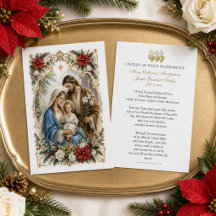 Heilige Familie Kerst Huwelijksgebedenkaart