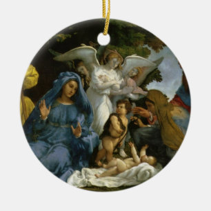 Heilige Familie met John de Baptist Keramisch Ornament