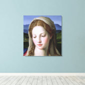 Heilige Familie met St. Anne en de baby St. John Canvas Afdruk (Insitu (Houten vloer))