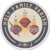 Heilige Familie Parish Vinyl Sticker (Voorkant)